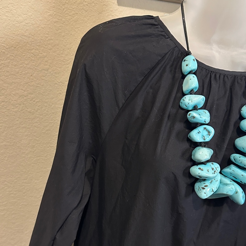 Size XS H&M Black Long Sleeve cotton Dress box 3 - Picture 3 of 10